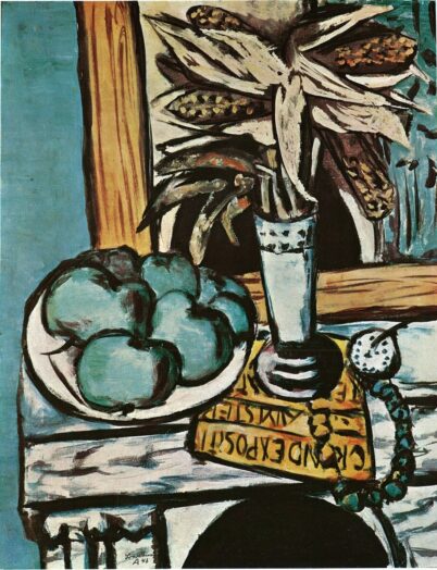 Max Beckmann - Gruenes Stilleben mit trockenem Mais